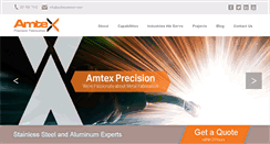 Desktop Screenshot of amtexprecision.com