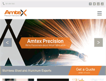 Tablet Screenshot of amtexprecision.com